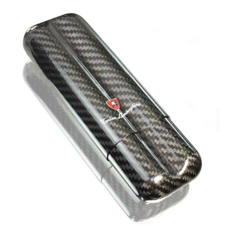 TONINO LAMBORGHINI 2 Finger Carbon Fiber Cigar Case TCC2000